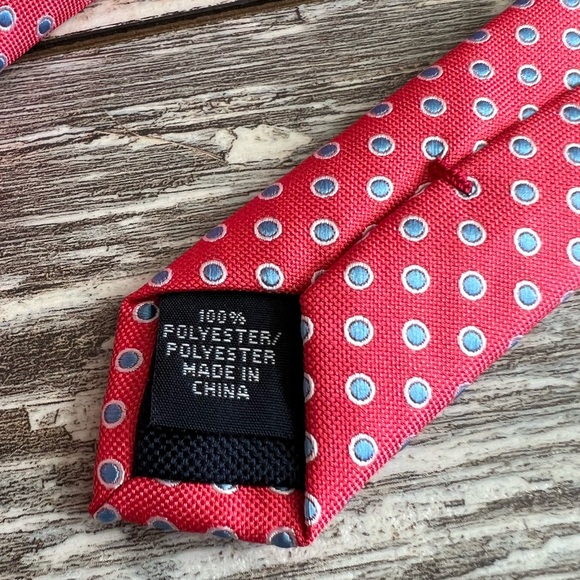 IZOD necktie men’s formal wear tie business suit polyester dot print pattern - Picture 5 of 6